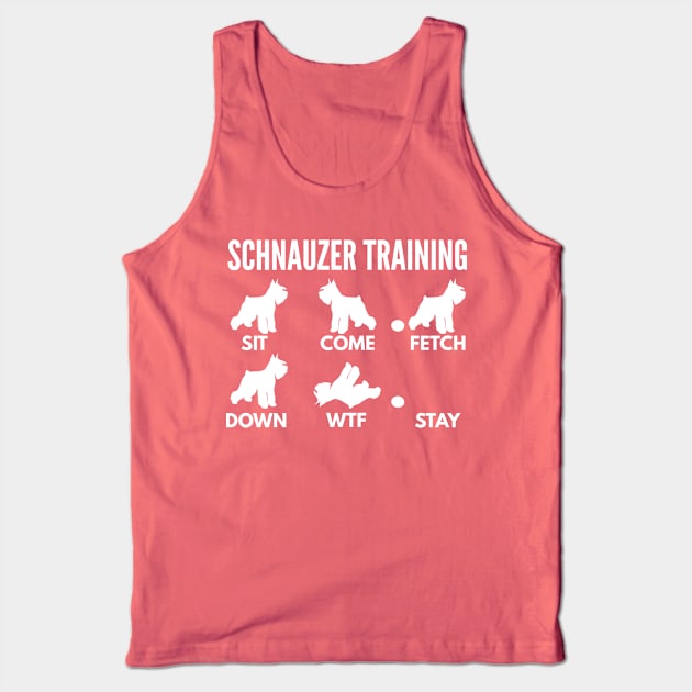 Schnauzer Training Schnauzer Dog Tricks Tank Top by DoggyStyles